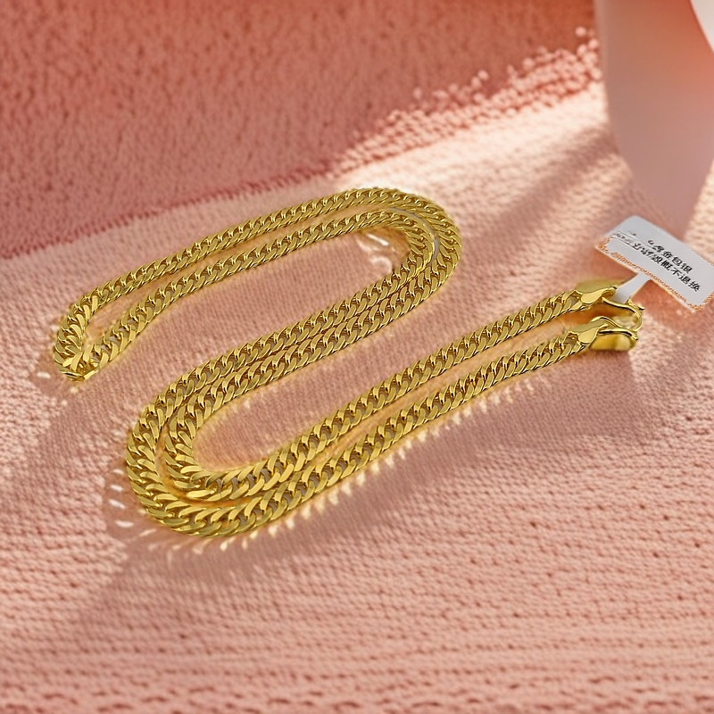 链子足银 小马鞭项链  情侣时尚经典百搭实心大气不掉色