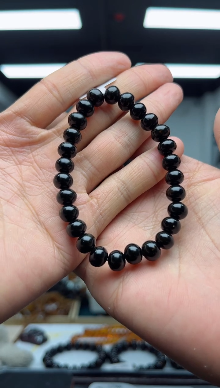 【闪购商品】琥珀裸石未镶嵌抚顺琥珀翳珀8+手串