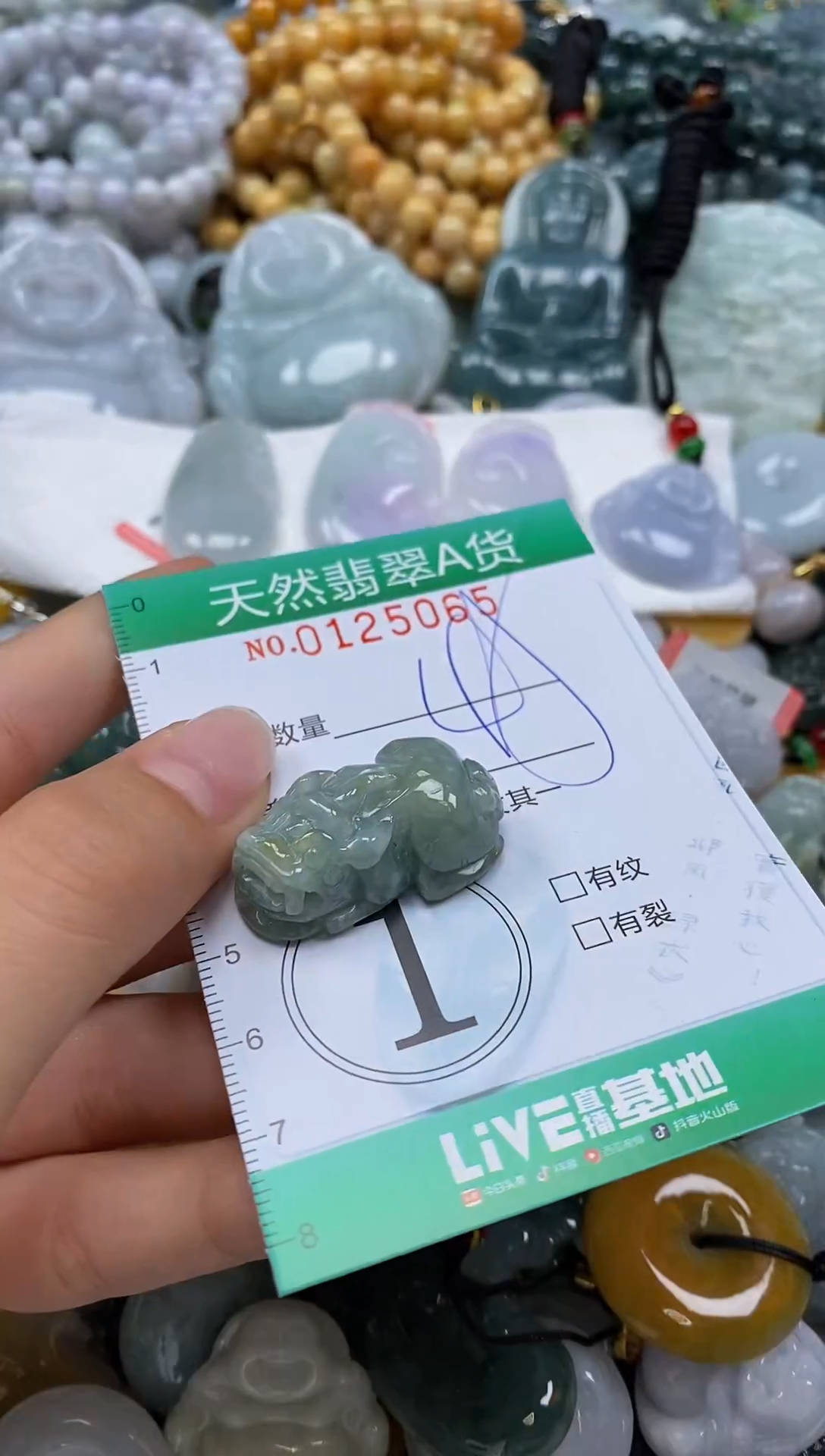 翡翠未镶嵌颈饰闪购0125065