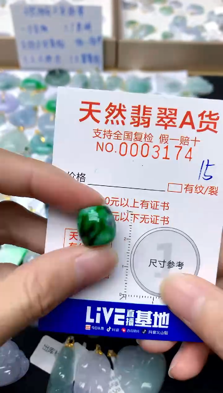 【闪购商品】翡翠颈饰未镶嵌15天然A货翡翠