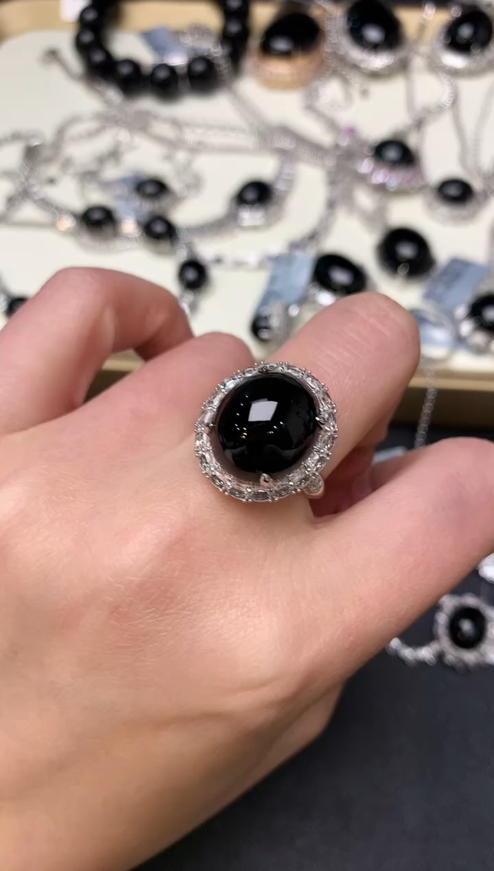 【闪购商品】翡翠戒指18K金镶嵌143-戒指