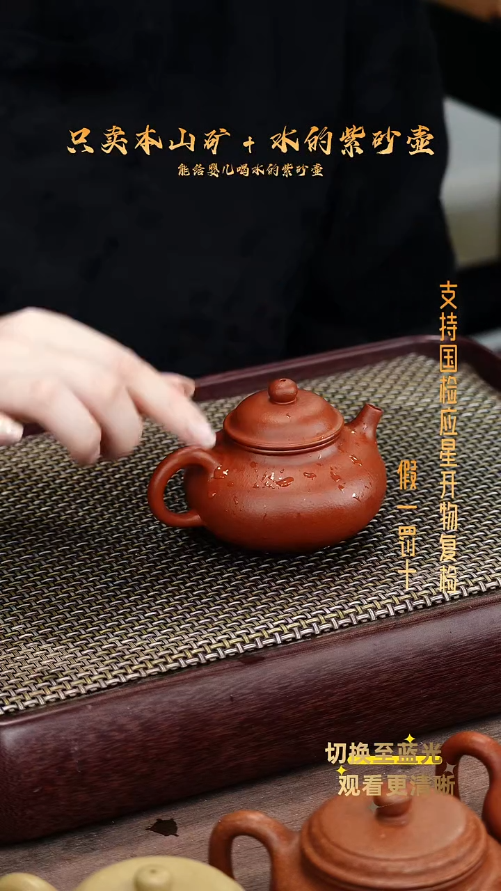 茶壶紫砂朱泥全手工容天