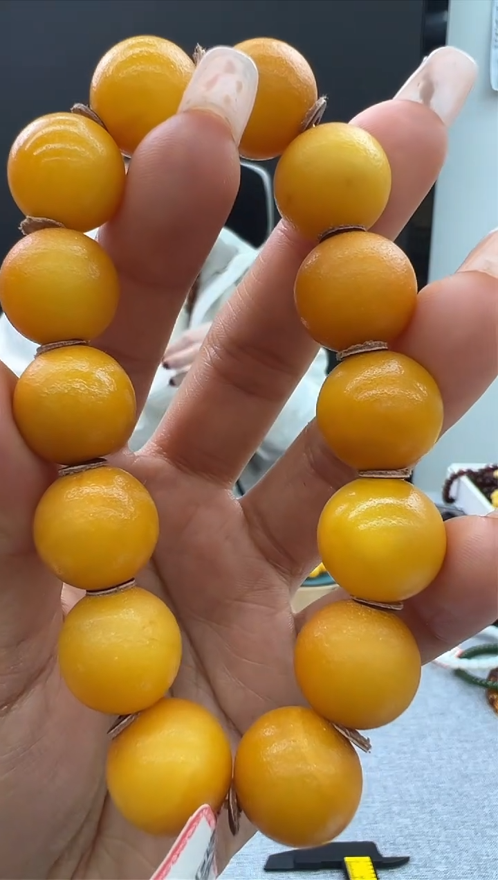 【闪购商品】琥珀手链未镶嵌849秒拍号