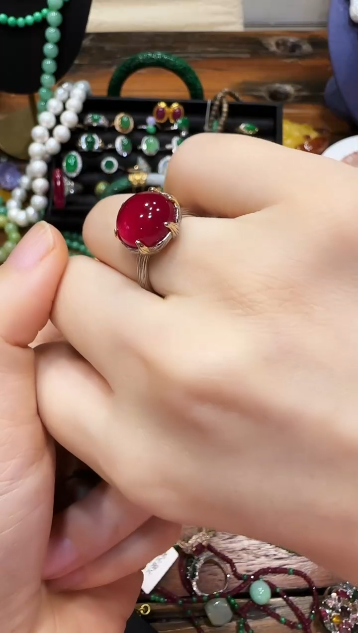 无合金闪购商品红圆戒699