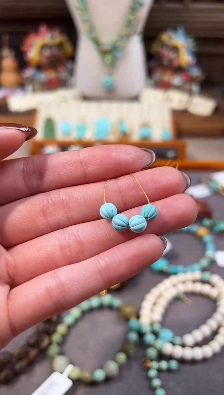 未镶嵌绿松石配饰瓜珠