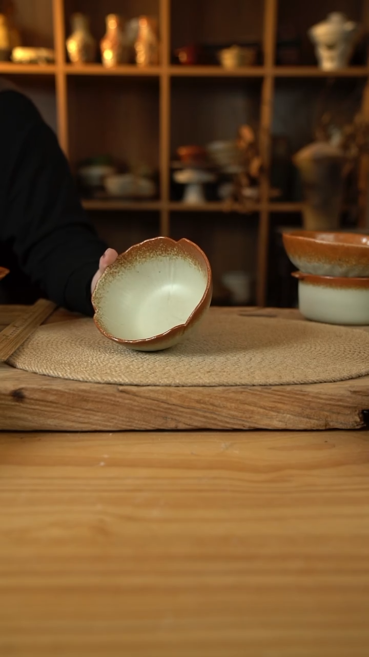 暖阳系列的银杏叶碗1个