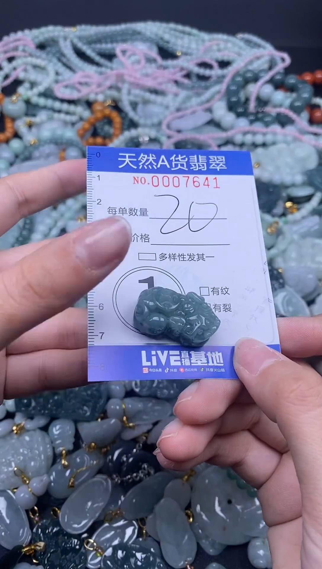 颈饰未镶嵌翡翠天然A货翡翠007641