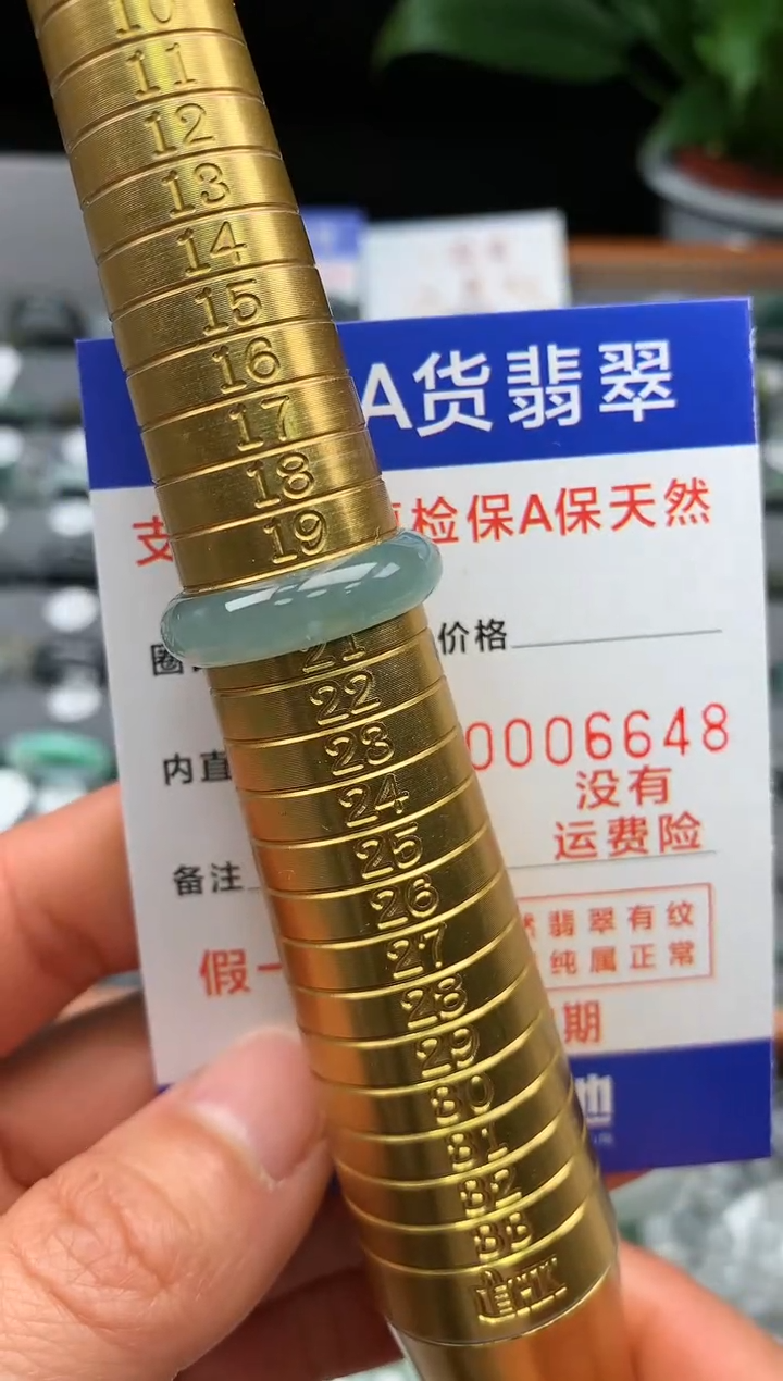 【闪购商品】翡翠戒指未镶嵌20号圈口6648