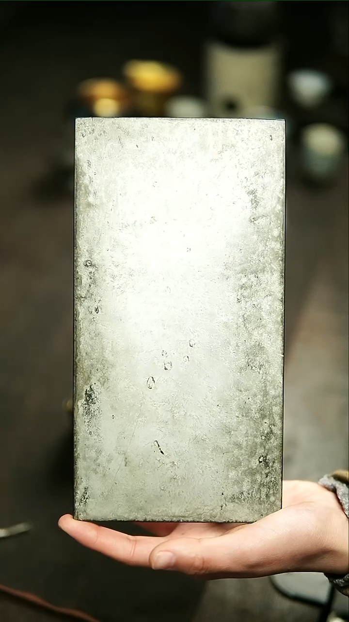 【闪购商品】瘦马木胎大漆银色茶盘