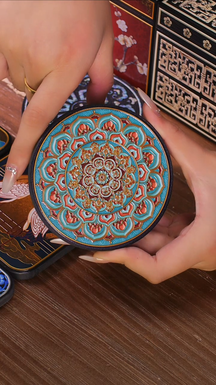 壹藏贰宝盛光杯垫一片