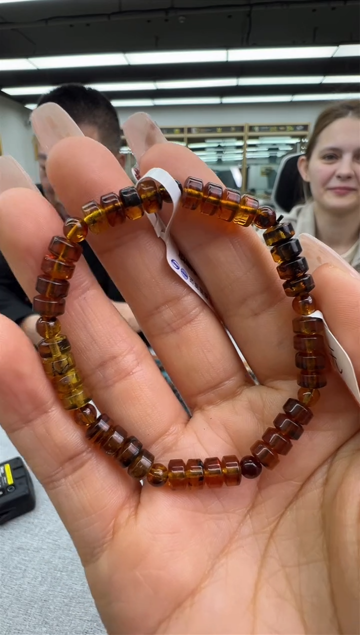 【闪购商品】琥珀手链未镶嵌119秒拍号