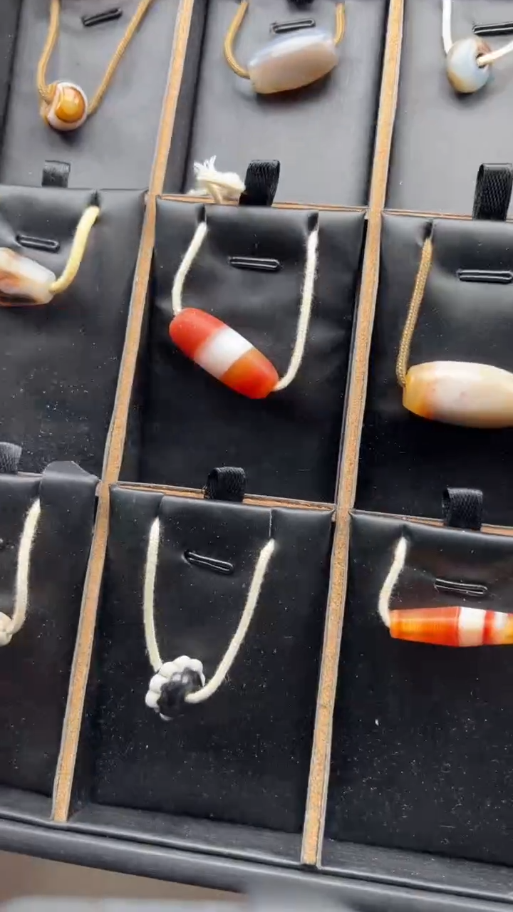 【闪购商品】玛瑙/玉髓项链未镶嵌玛瑙线珠项链一组