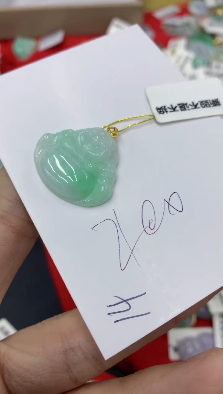 【闪购商品】翡翠颈饰18K金镶嵌号链接111111