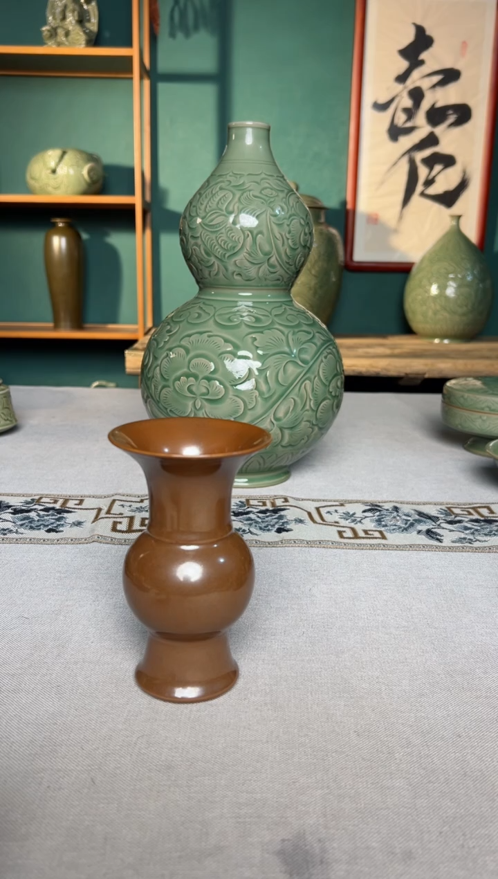 【闪购商品】其他紫金釉花器小赏瓶微瑕福利