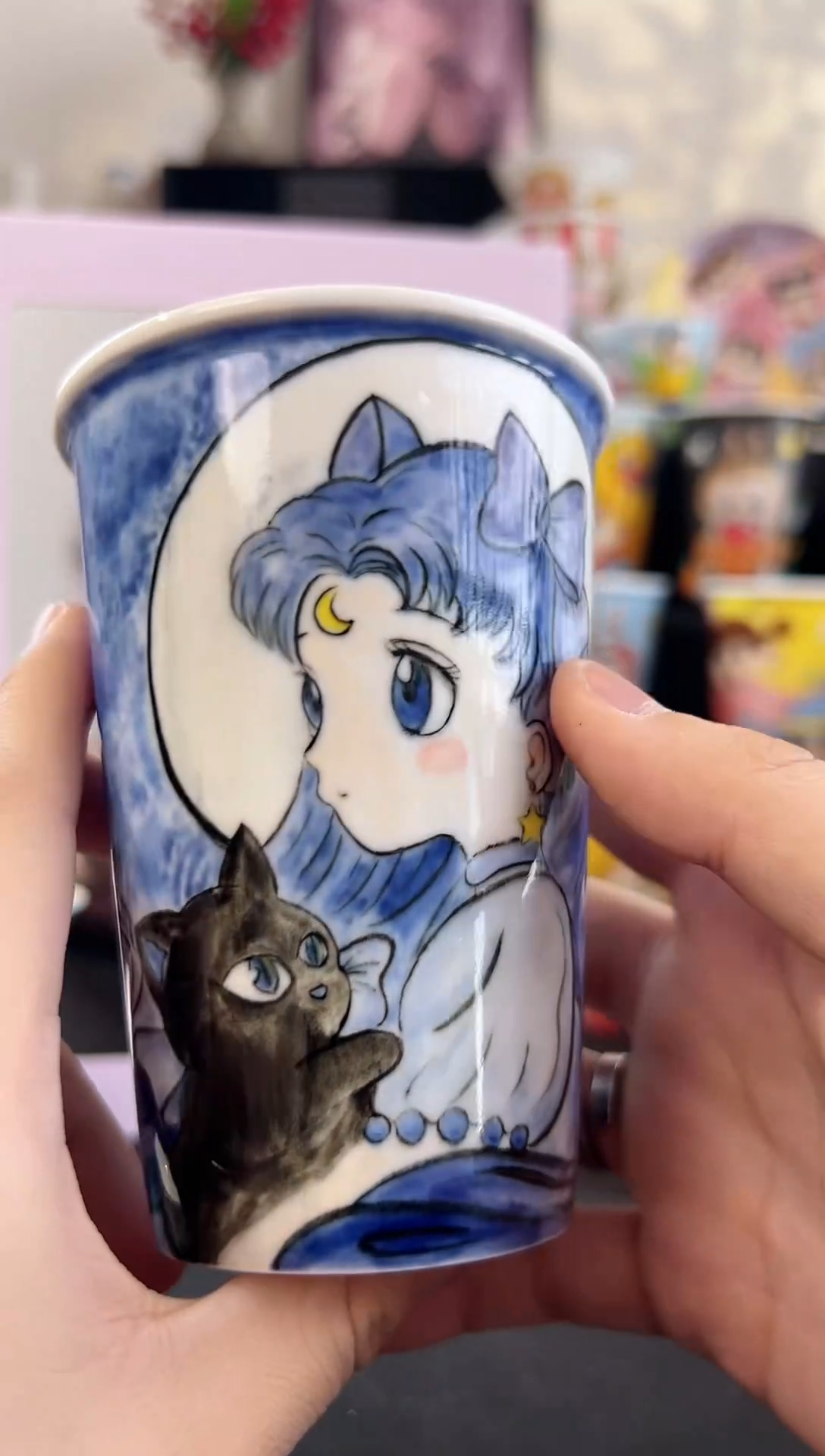 【闪购商品】摆件手工手绘陶瓷小杯杯