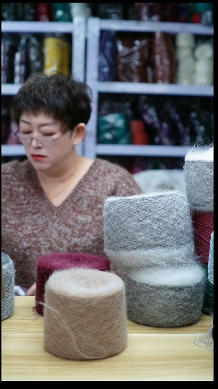 羊绒欢姐编织E347