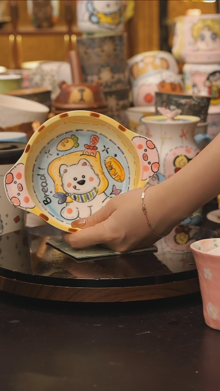 景德镇釉下彩绘设计师款式陶瓷