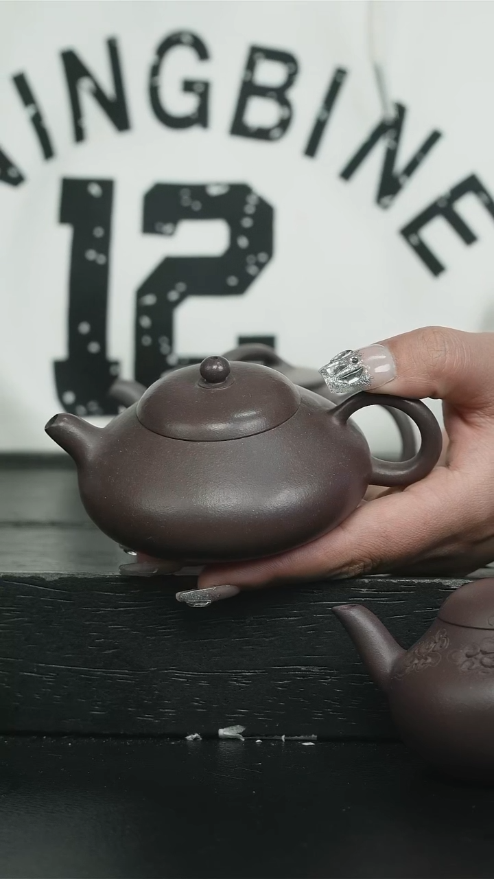 【闪购商品】紫砂茶壶天青光素纳瓢