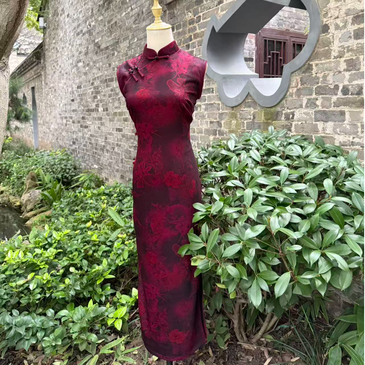 【烬夜生花】2025年秋新款大码复古修身优雅旗袍