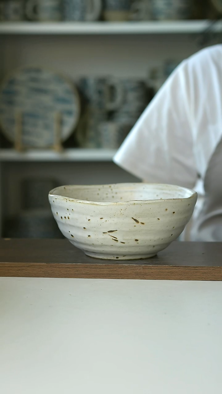 手作凝酪16cm早餐碗@4-2@