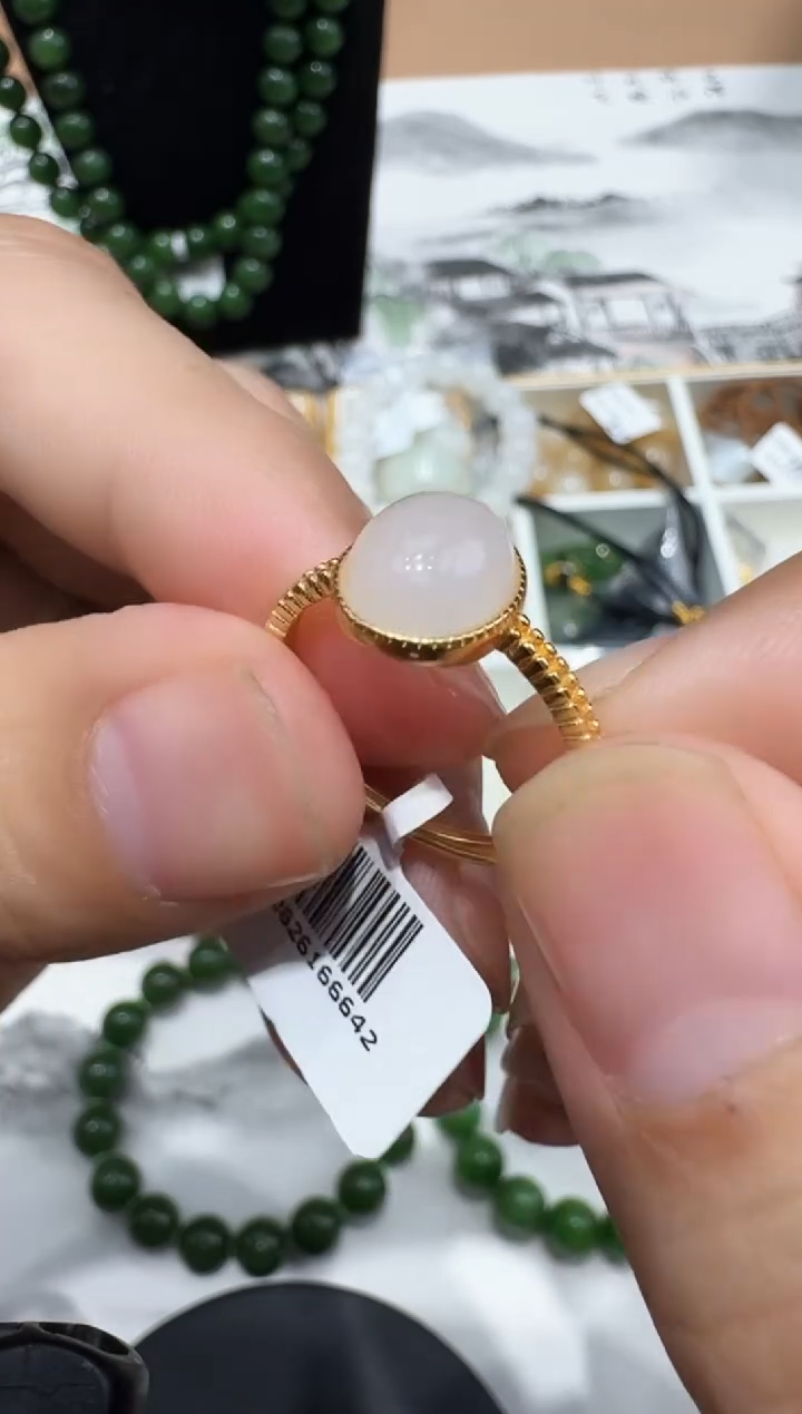 吊坠(不含链)未镶嵌和田玉戒指