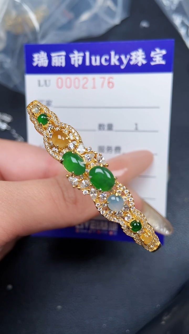 【闪购商品】翡翠颈饰银S925镶嵌2176