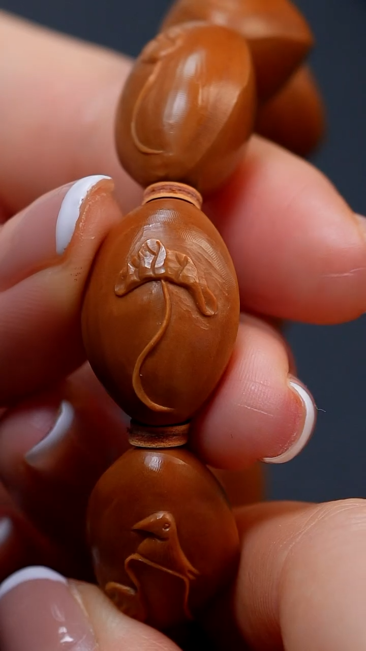 【闪购商品】橄榄核手串小籽荷花