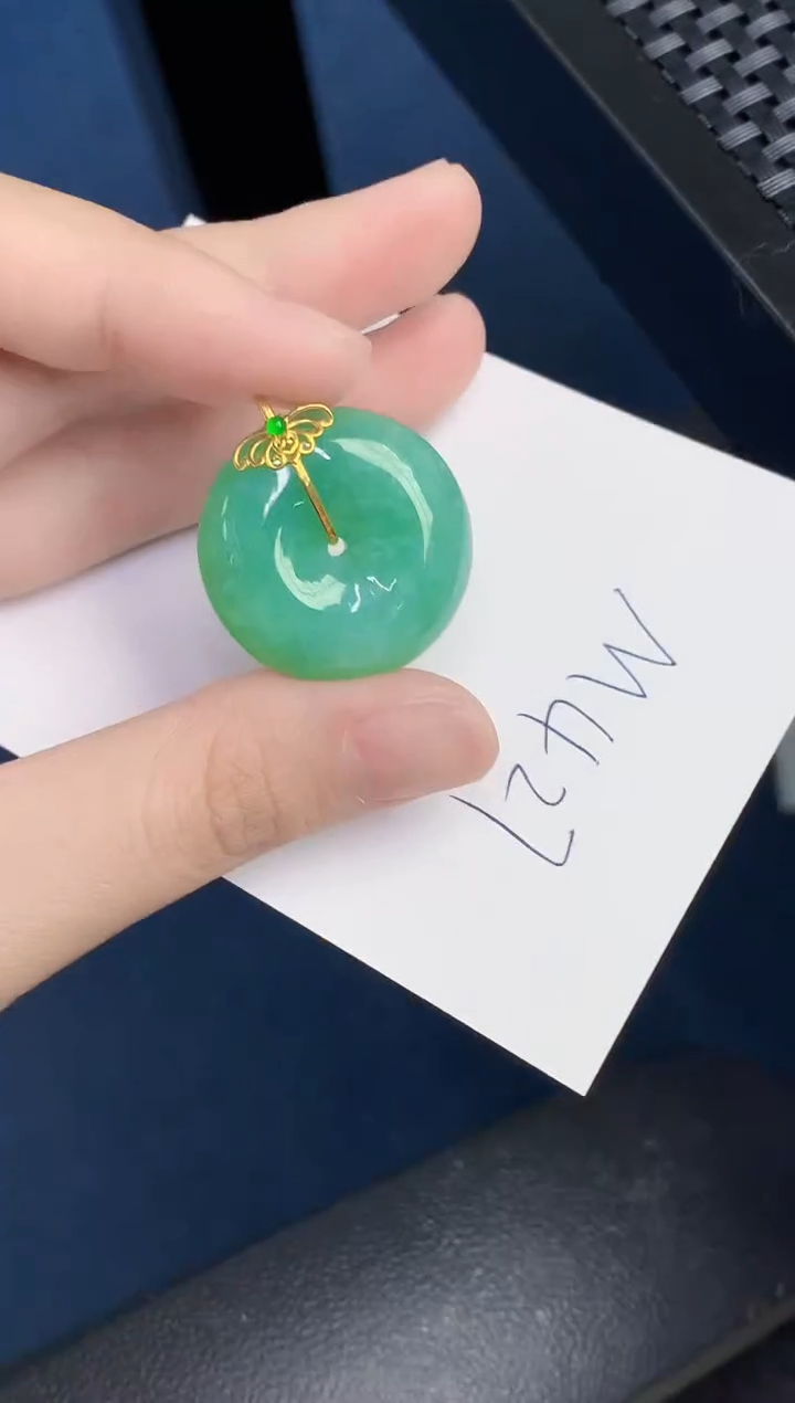 【闪购商品】翡翠颈饰18K金镶嵌000000000