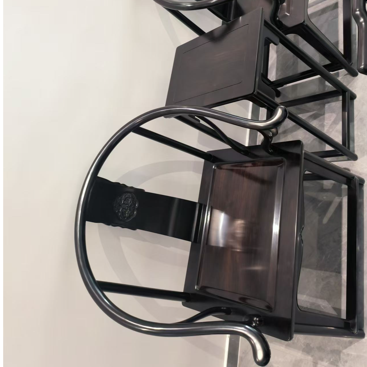 紫光檀圈椅三件套全国包邮