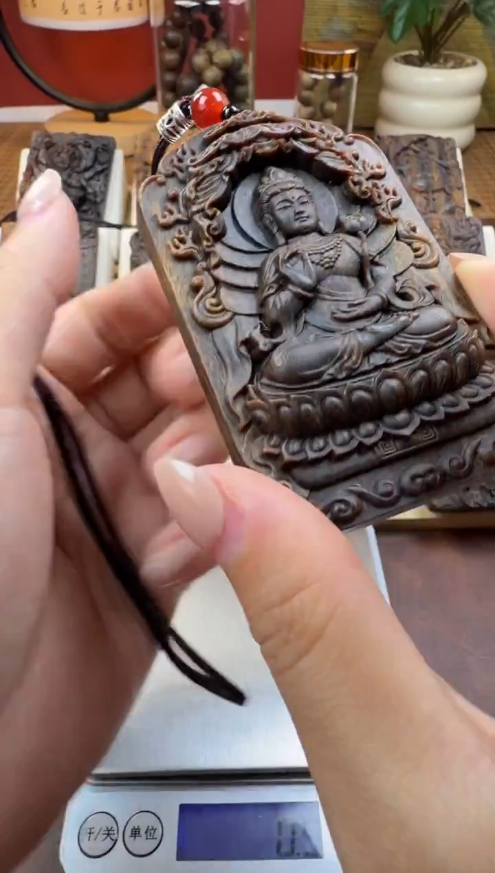 木木雕款芽庄 十二生肖守护  马 大势至  8cm 送养香瓶