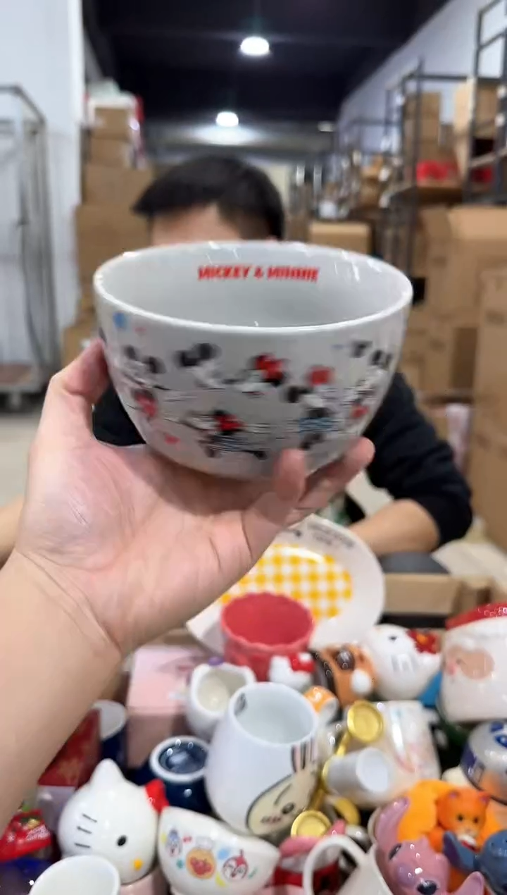 瓷片米奇大碗     