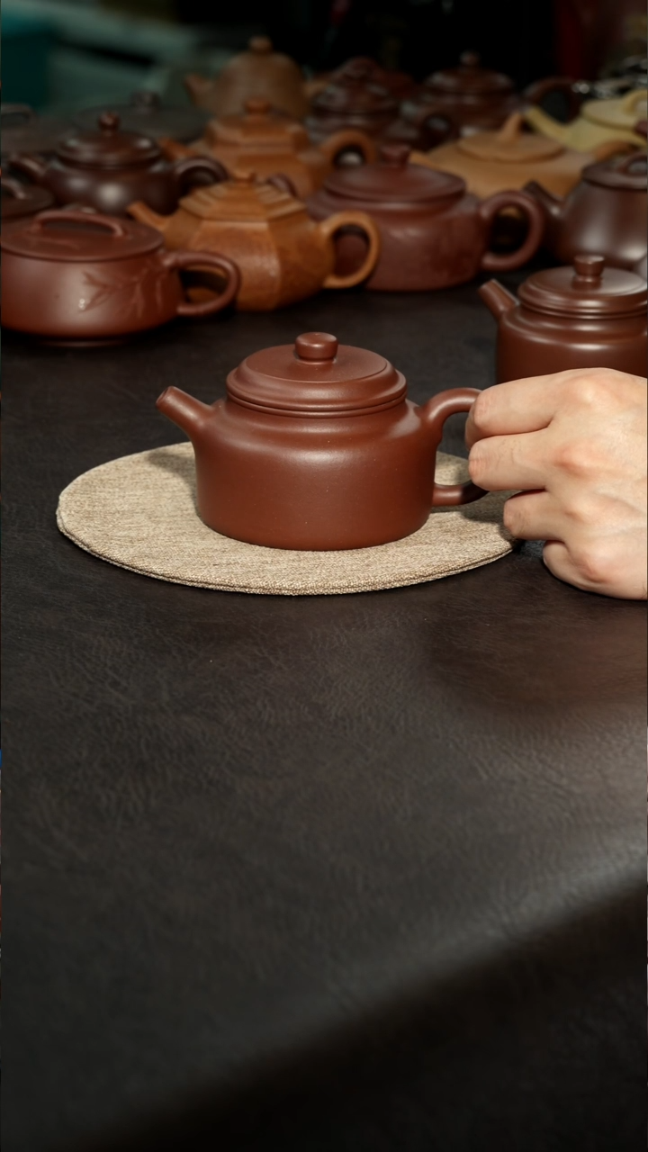 茶壶紫砂玉*德钟壶，汪陶全手工 ，200cc底曹青