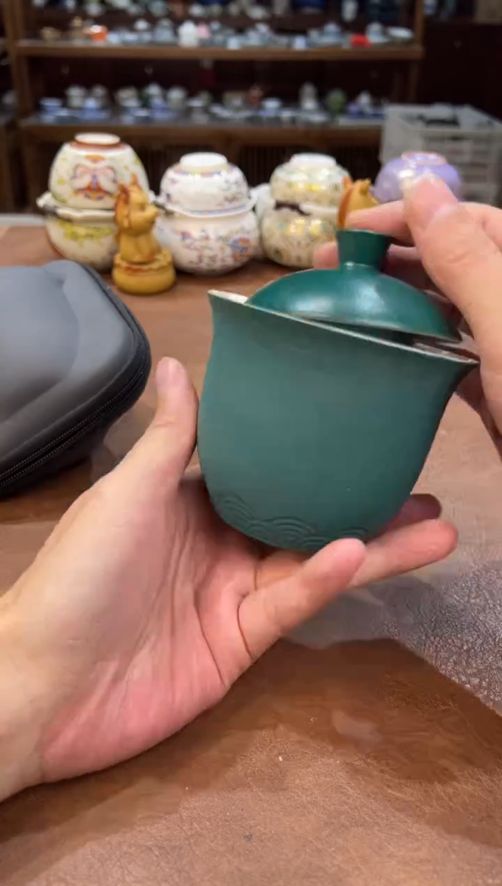 真的很便宜会开片的旅行茶具