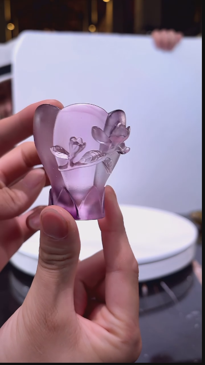 摆件0601116-2海棠茶杯