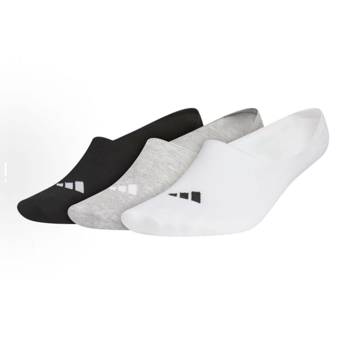 adidas 后跟硅胶设计抗菌防臭舒适运动船袜 男女同款 3双装JC9265