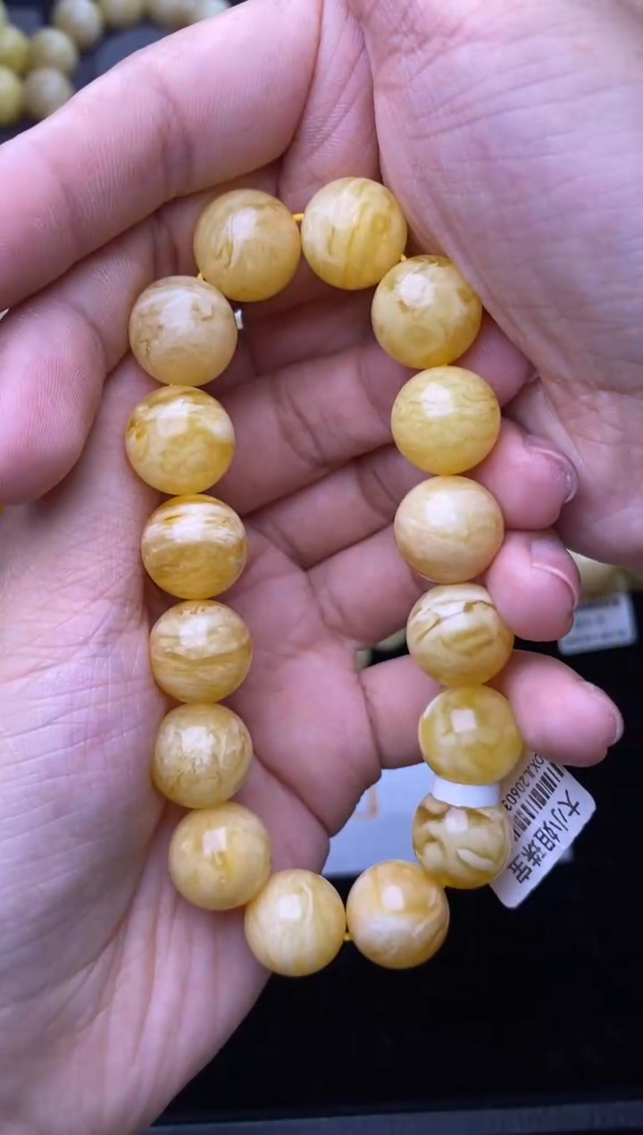 裸石琥珀未镶嵌14mm+大小姐珠宝30