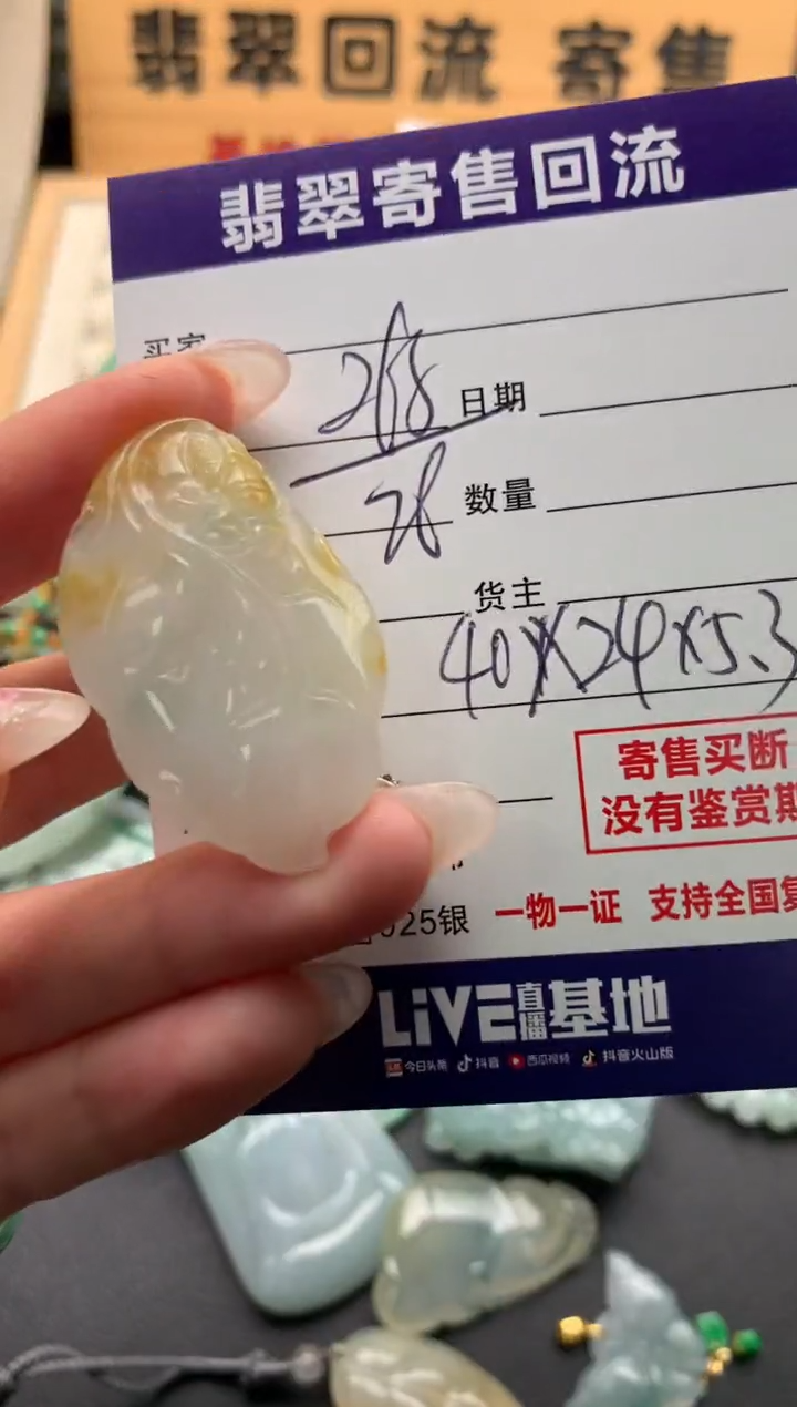 翡翠未镶嵌颈饰10133366