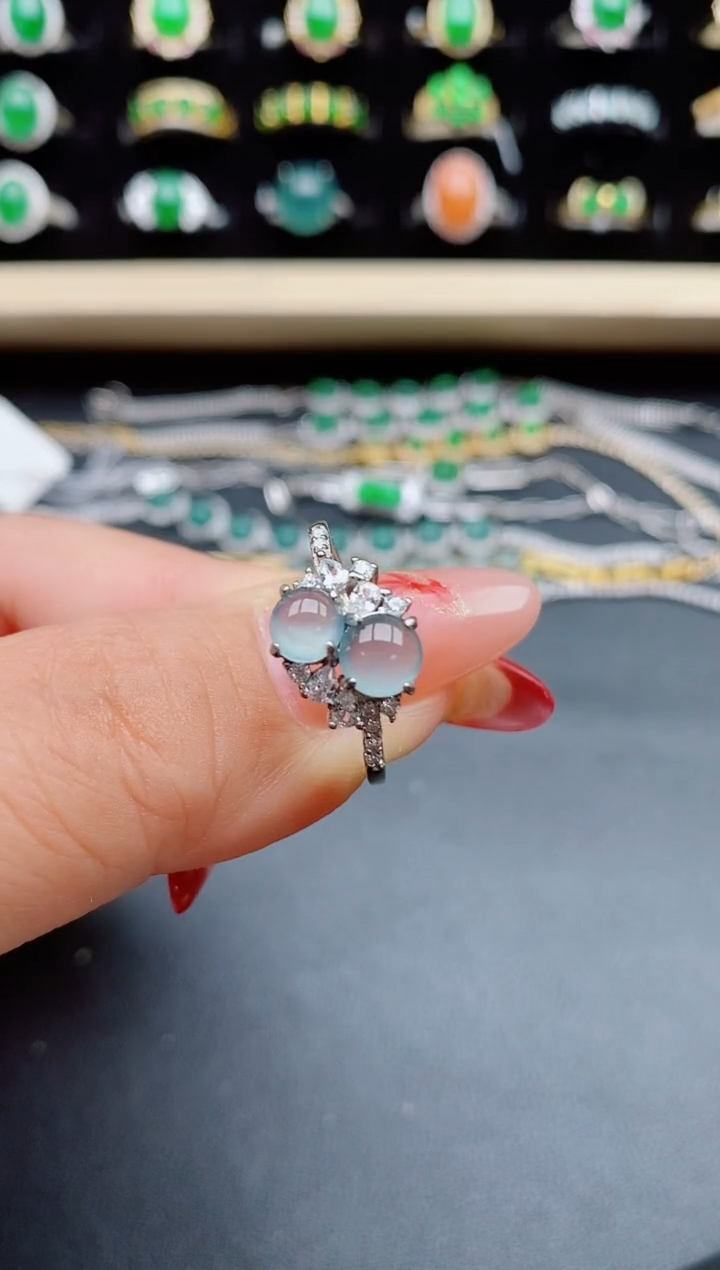 【闪购商品】翡翠戒指银S925镶嵌321321