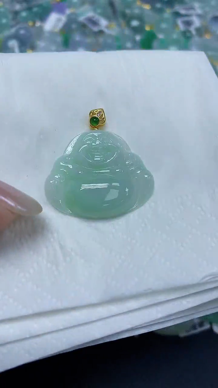 翡翠未镶嵌颈饰天然缅甸翡翠A货