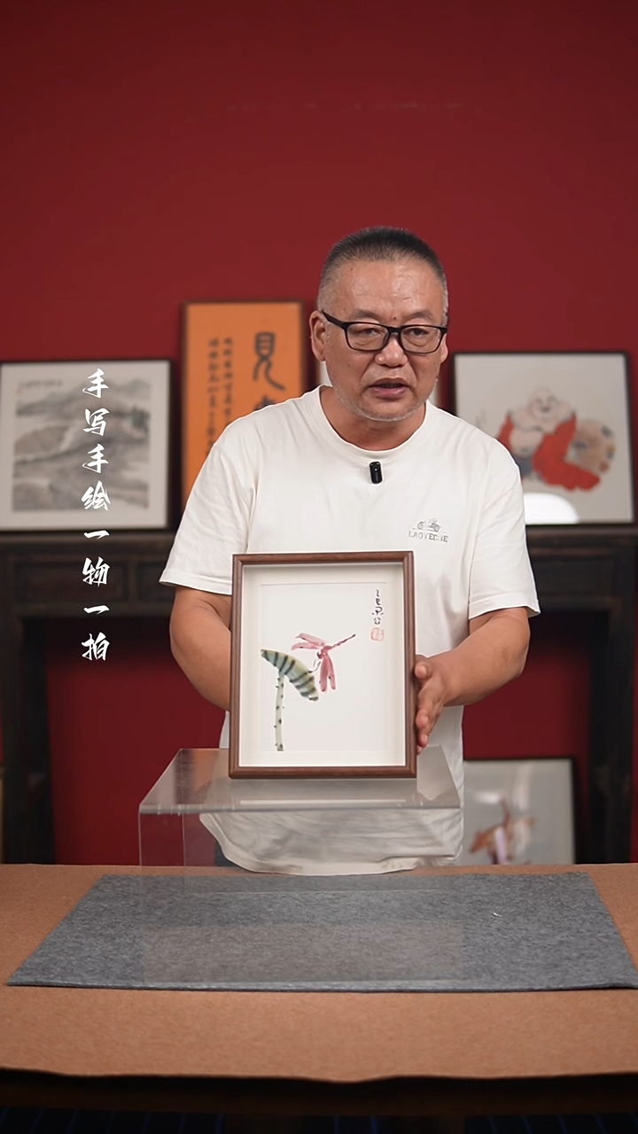 国画手绘-10寸摆台花鸟