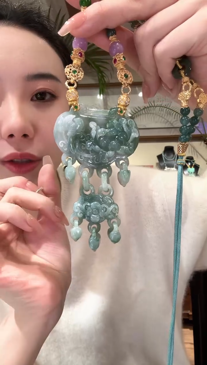 【闪购商品】翡翠颈饰未镶嵌国风