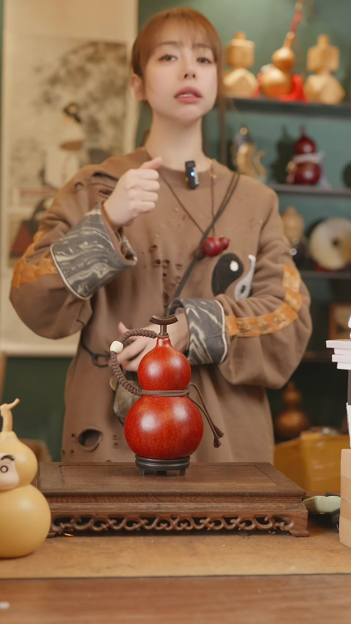 【闪购商品】280号精品天然大漆工艺防渗内胆酒葫芦~