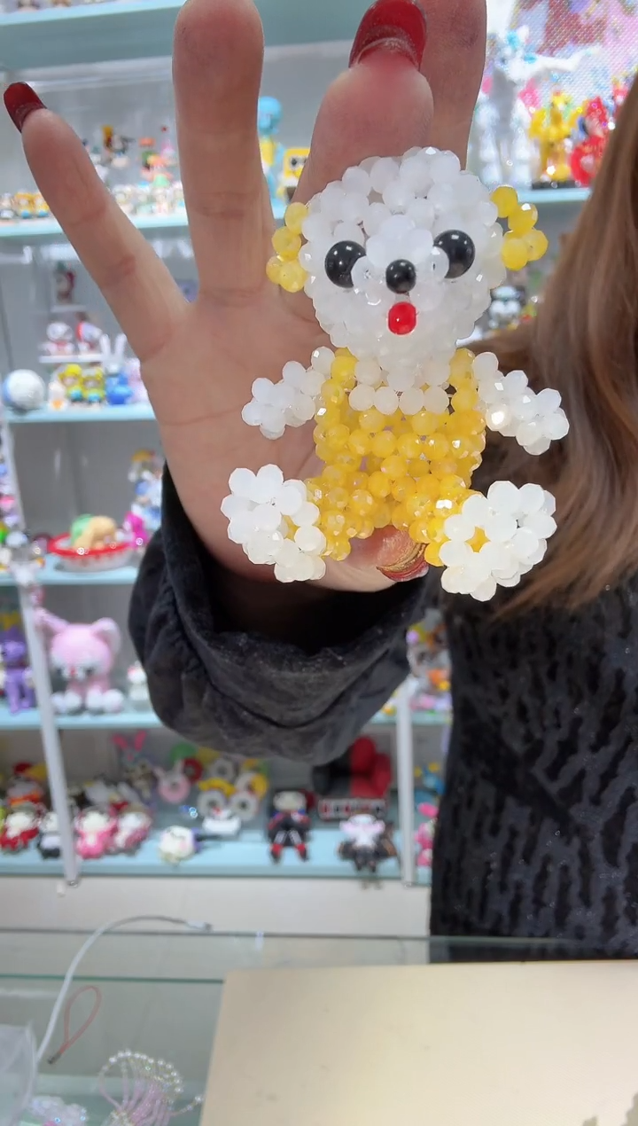 玻璃0470成品泰迪熊1个男熊蜜蜡黄玉