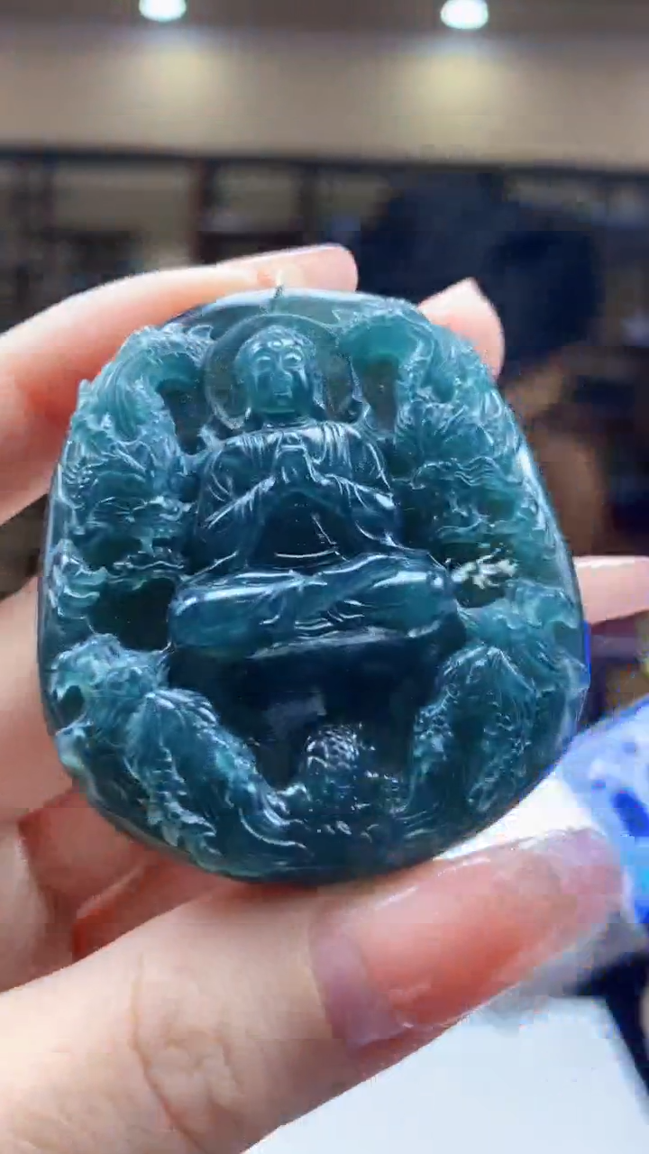 【闪购商品】定制翡翠未镶嵌1002ry-毛货挂件53