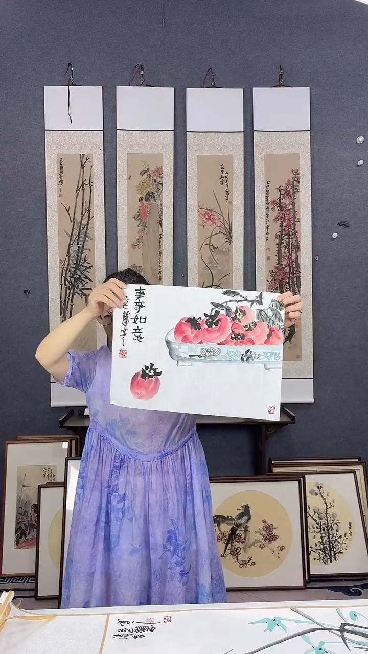 国画42*32吴铁成作品