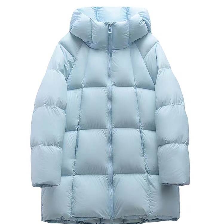 泡芙女装连帽冬季2025年新款中长款超轻加厚保暖
