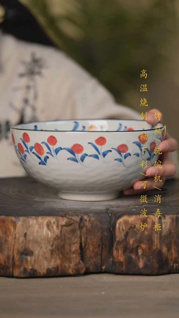 【闪购商品】瓷片景德镇高温釉下彩可微波烤箱洗碗机
