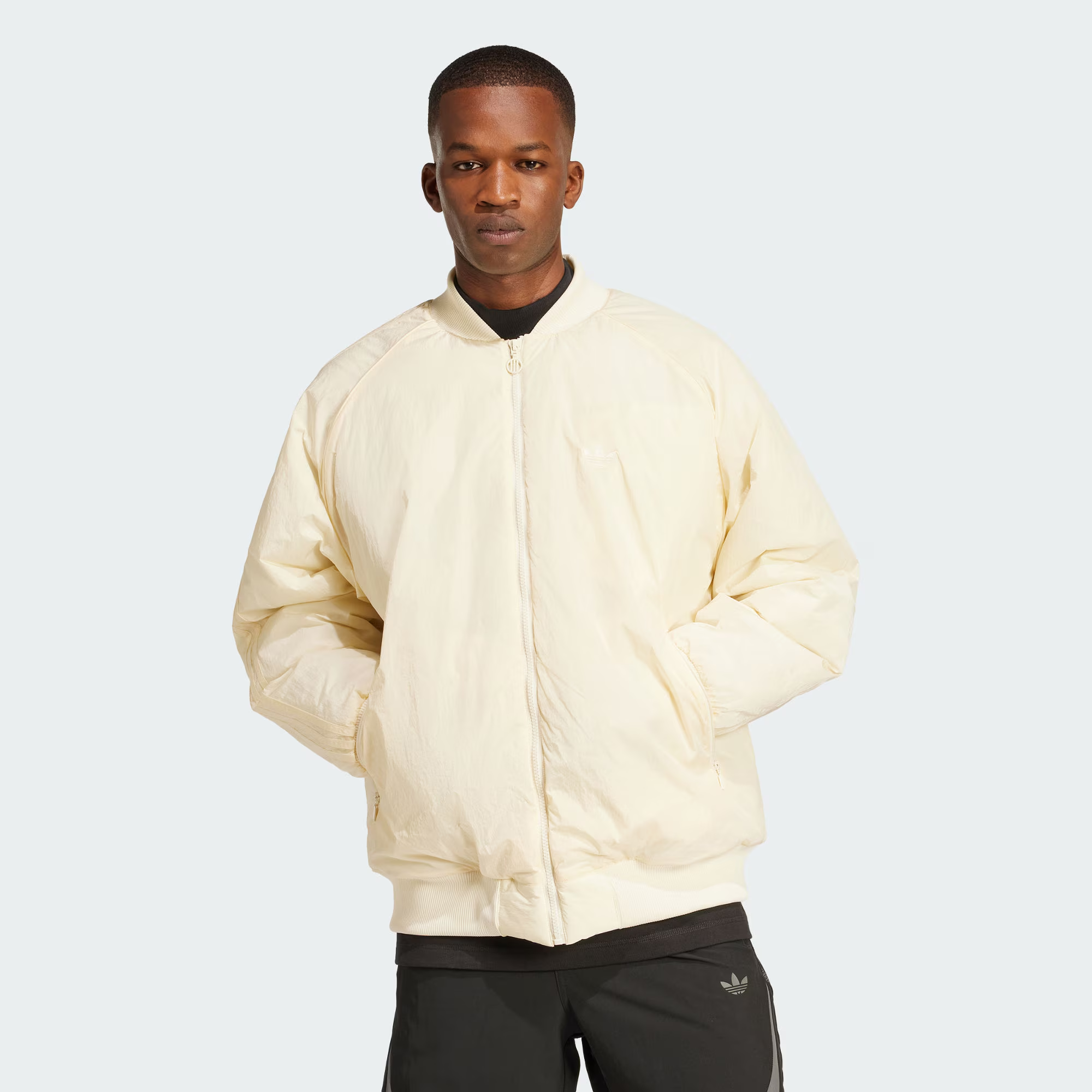 adidas/阿迪达斯OS BOMBER 保暖飞行员运动宽松棉服外套 JC8868