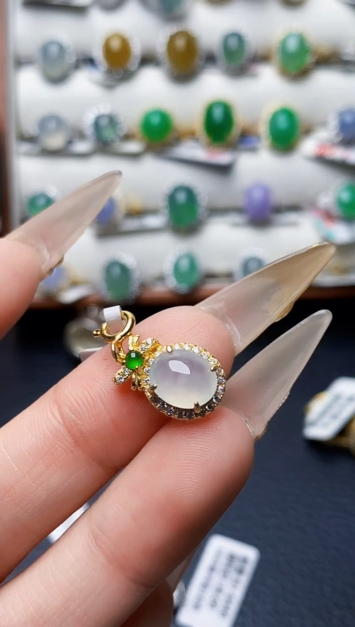 银S925镶嵌戒指翡翠1199