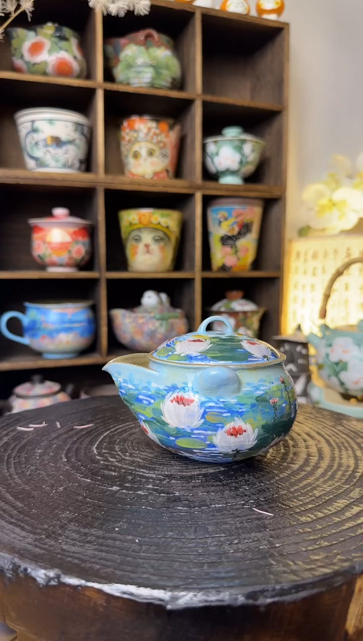 【闪购商品】石一睡莲手抓壶壶